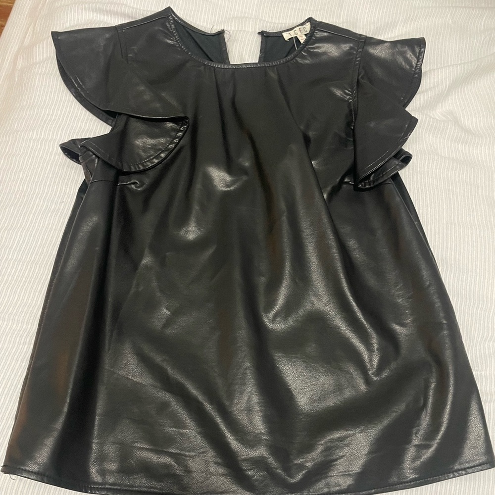 Black Leather Shirt